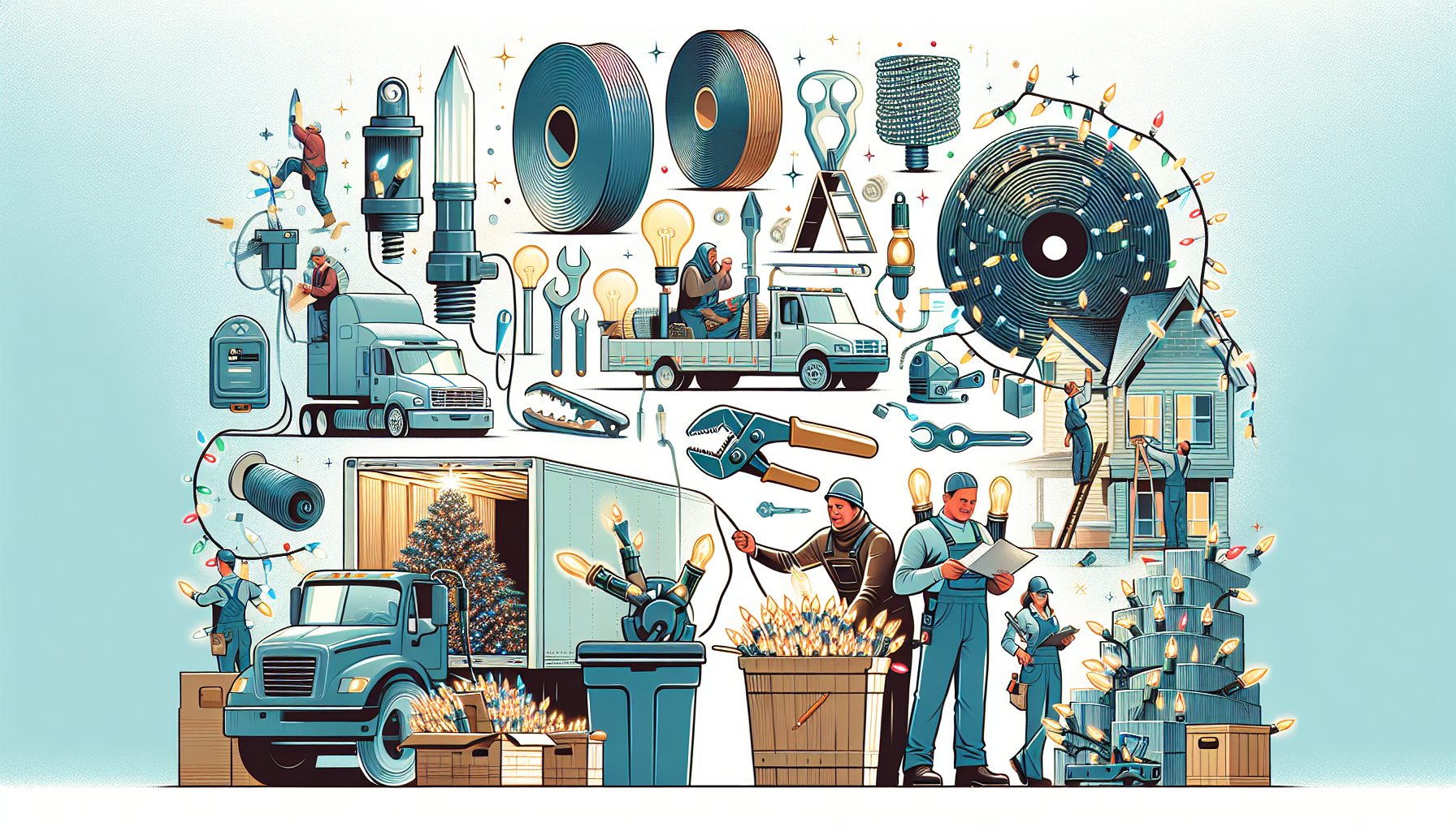 The Efficiency of Pre-Bulbing and Pre-Clipping Christmas Lights