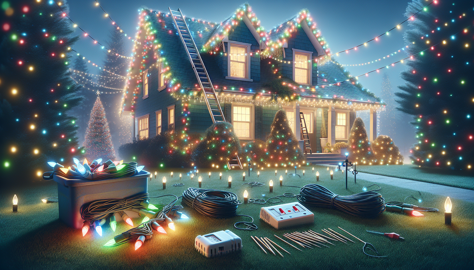 How to run power supply to your Christmas Lights
