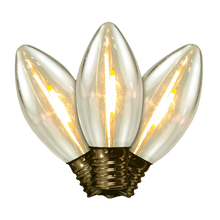 Load image into Gallery viewer, HBL Transparent Smooth Filament LED C9 bulbs
