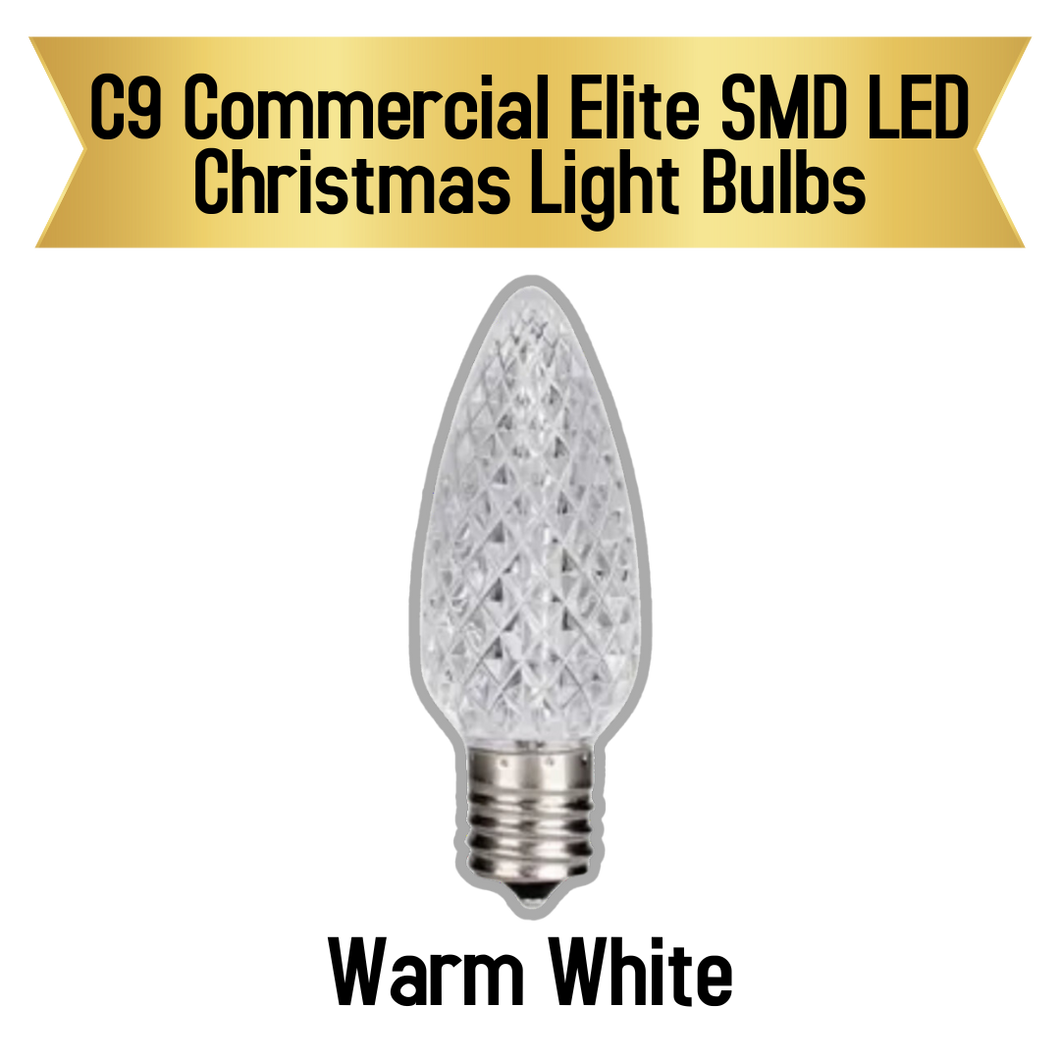 C9 Commercial Elite SMD LED Christmas Light Bulbs