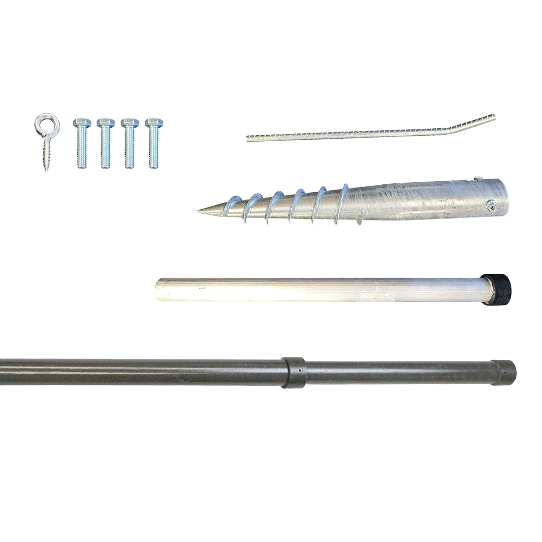 Light Pole - Adjustable Height w/ Ground Auger