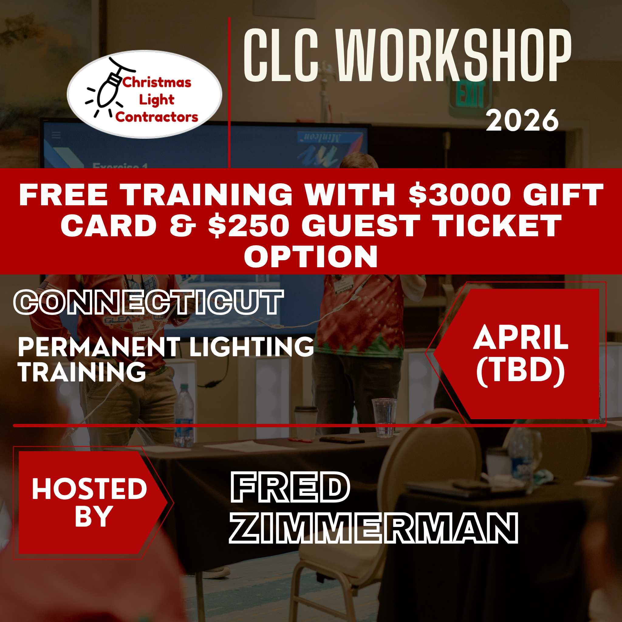 FREE IN PERSON TRAINING 2026 with $3000 Gift Card (w/ Guest Ticket Option)
