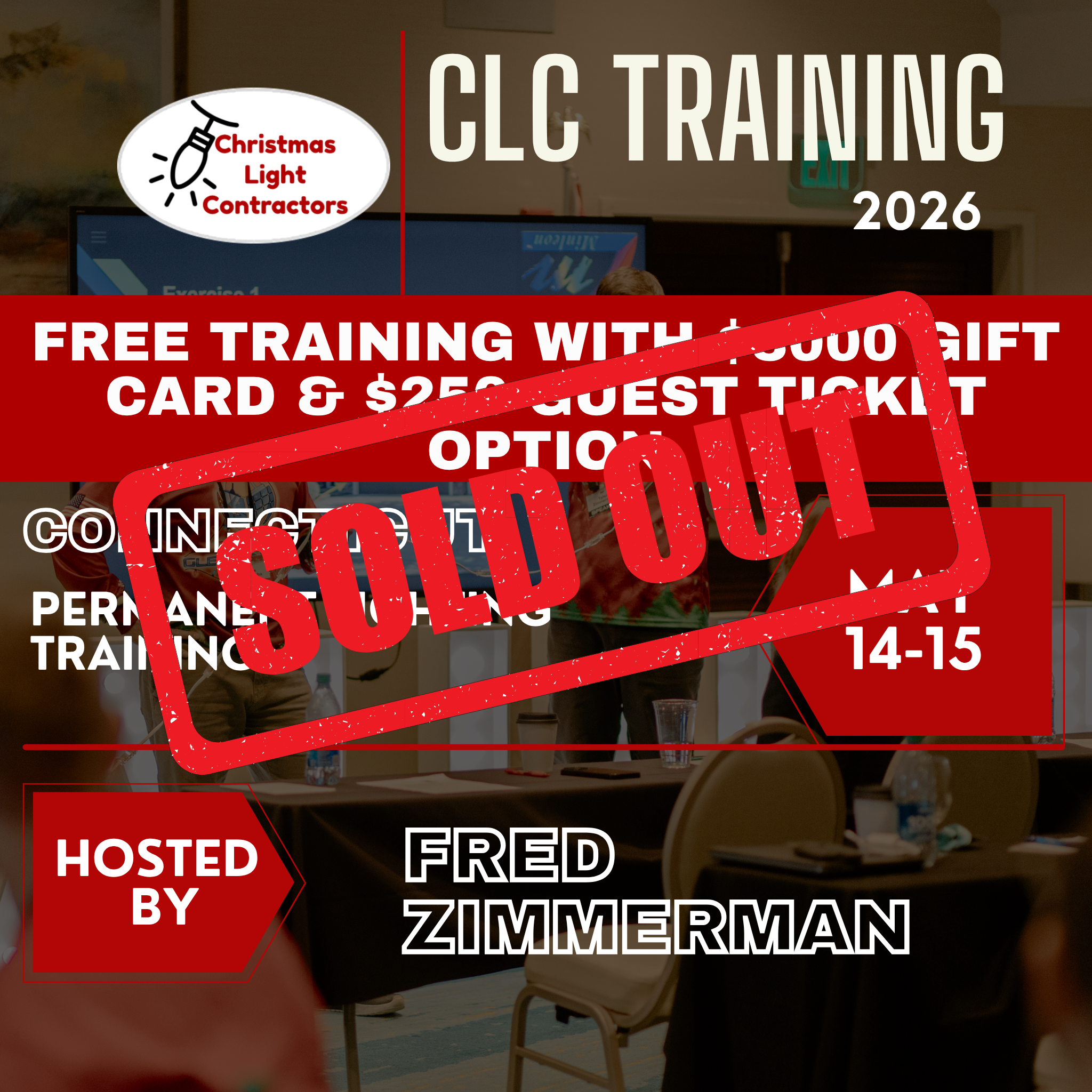 FREE IN PERSON TRAINING 2026 with $3000 Gift Card (w/ Guest Ticket Option)