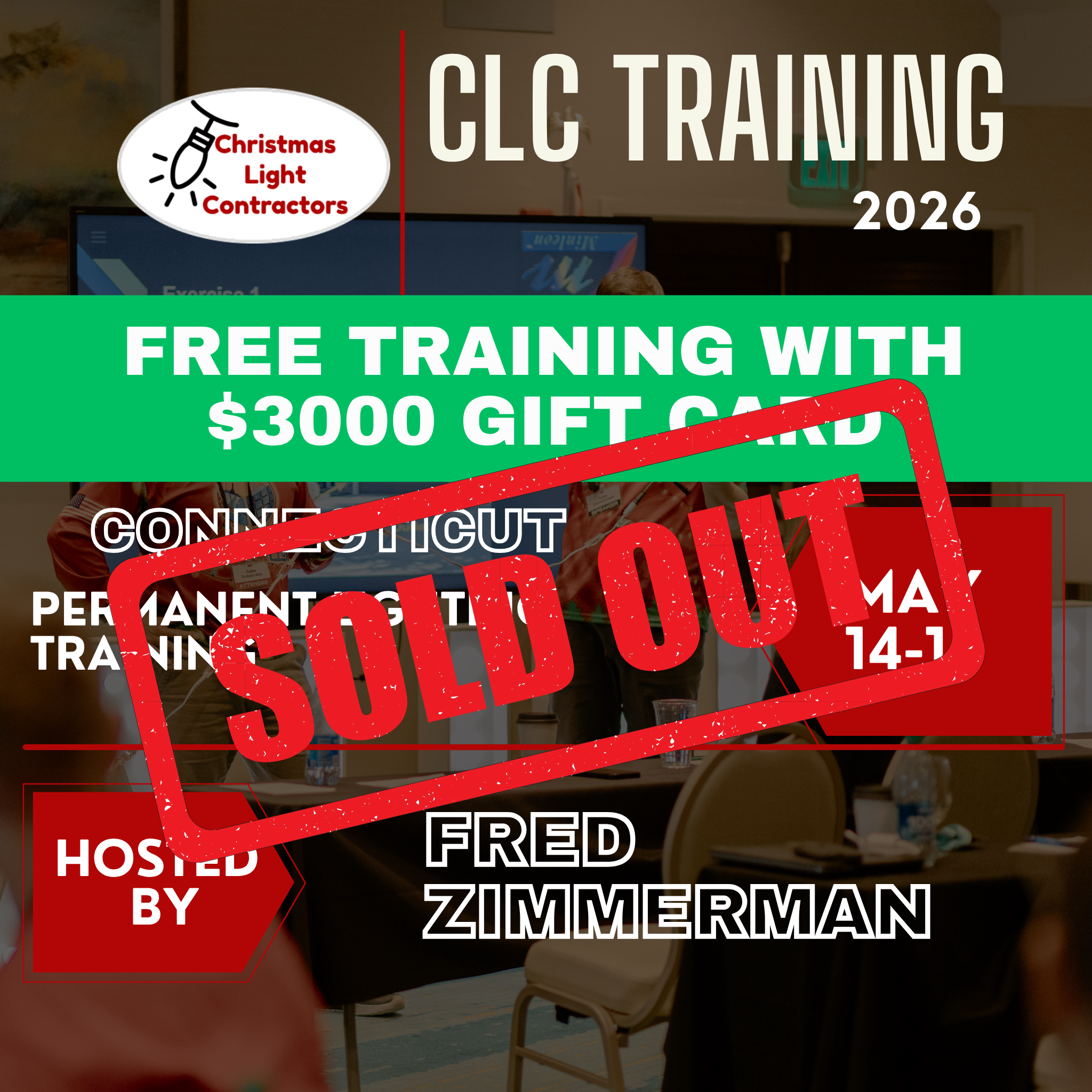 FREE IN PERSON TRAINING 2026 with $3000 Gift Card (w/ Guest Ticket Option)