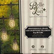 Load image into Gallery viewer, Belle Luci S14 Filament LED Bulbs - Warm White
