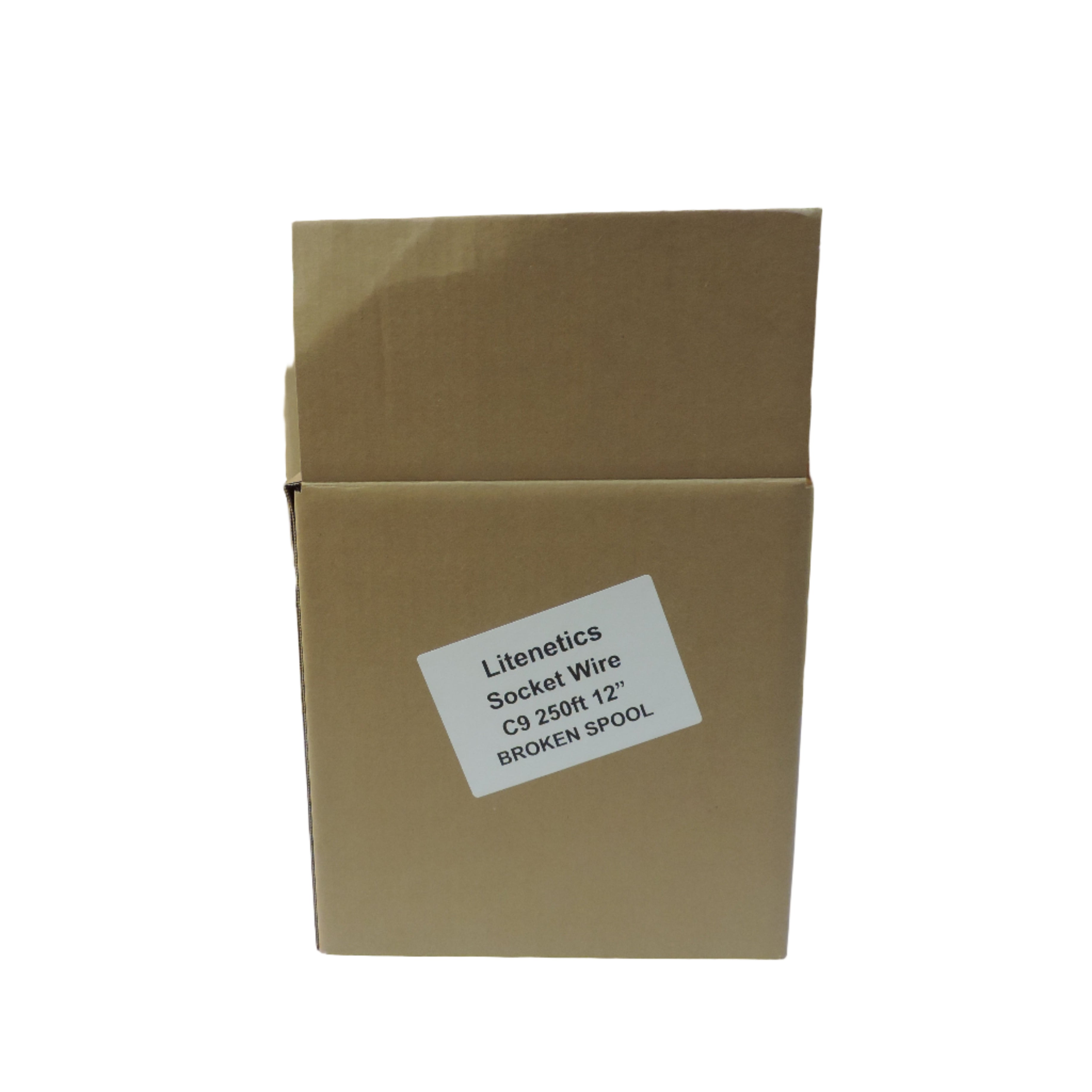 Litenetics Socket Wire, C9, 250ft, 12" (Broken Spool)