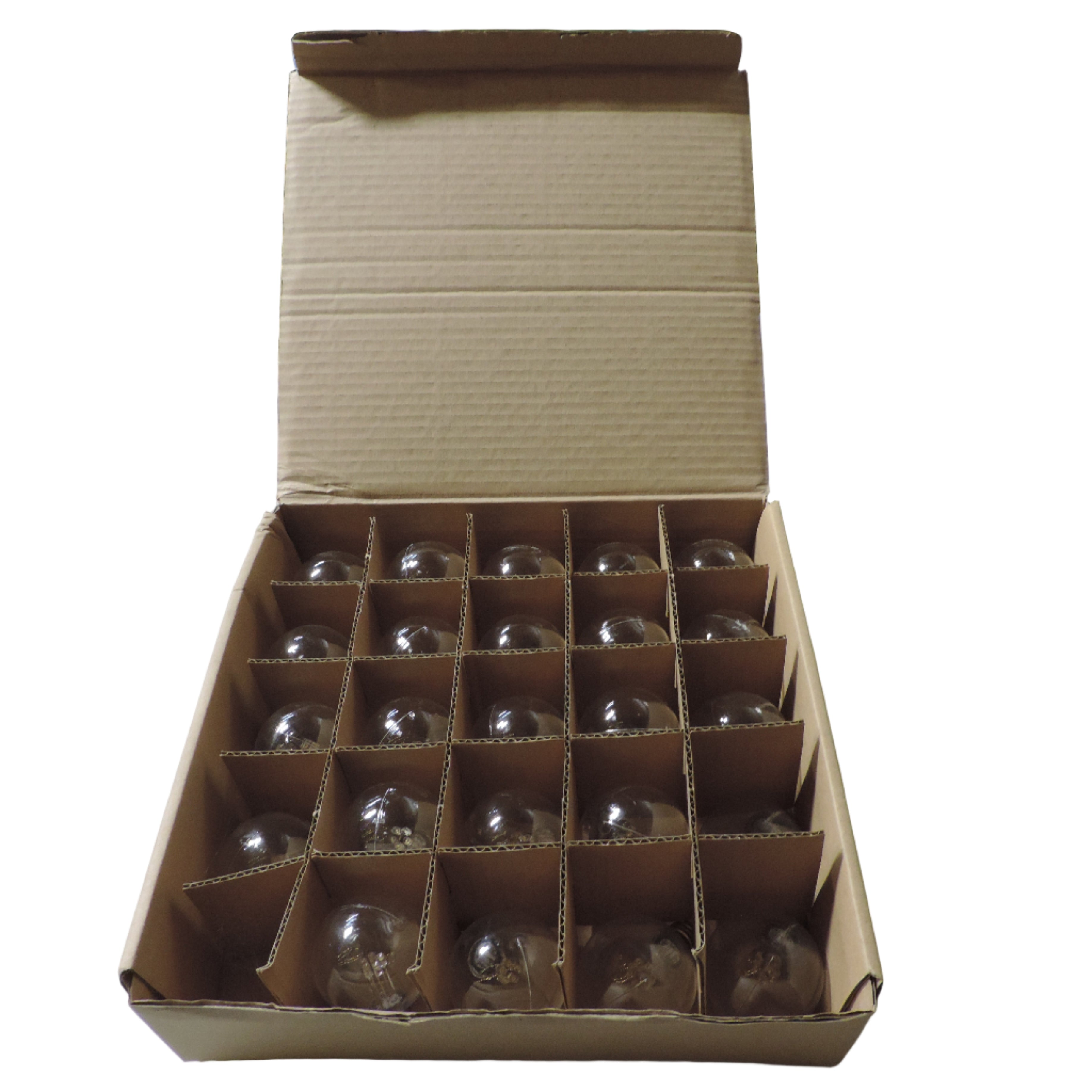 Globebulb Plastic G50 E17, WW, 24 bulbs (Partial Case)