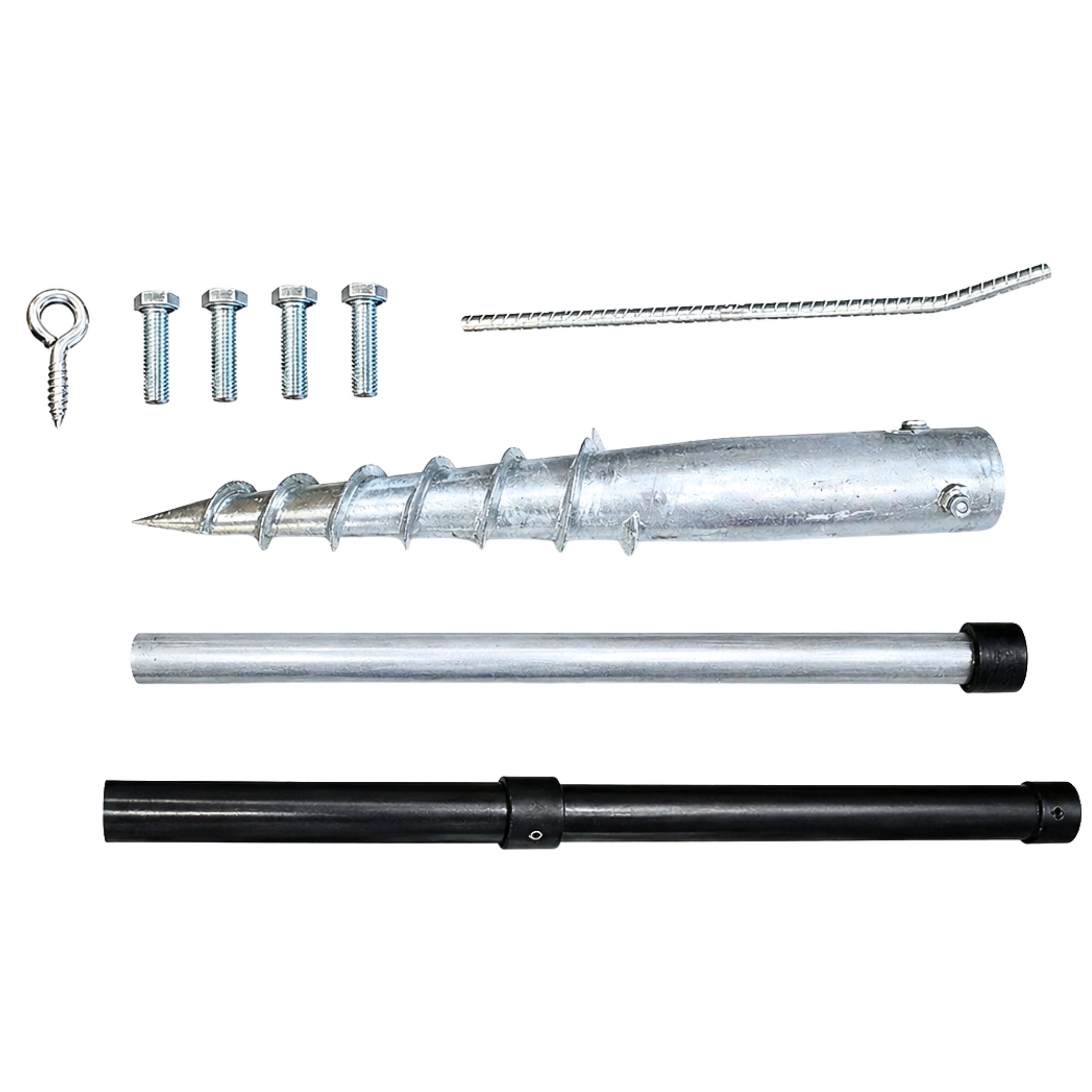 Light Pole - Adjustable Height w/ Ground Auger