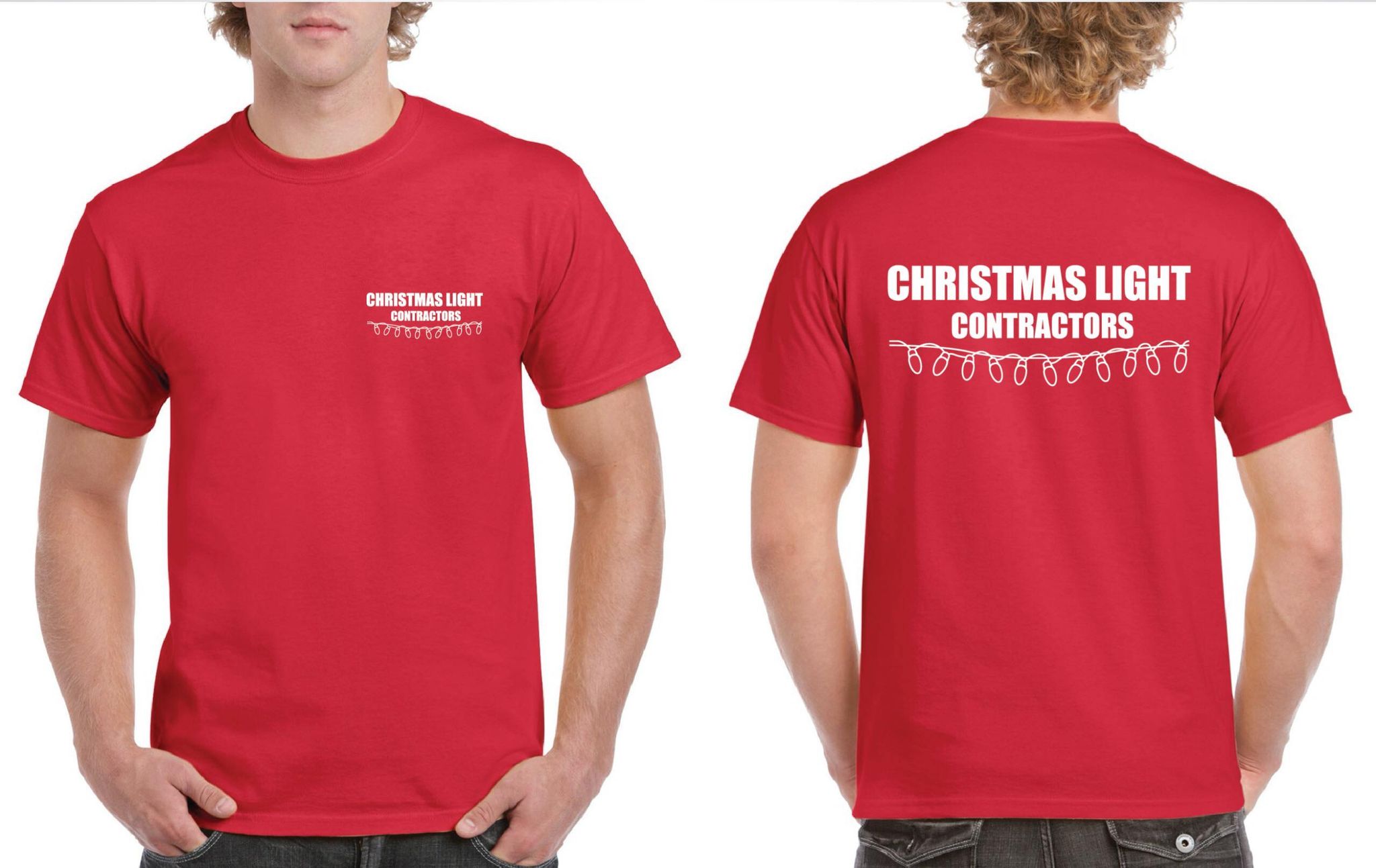 Christmas Light Contractors Short Sleeve Shirt - FREE $hipping!